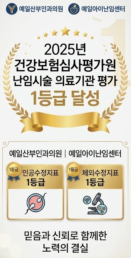 건강보험심사평가원 난임시술 의료기관 평가에서 종합 1등급을 달성